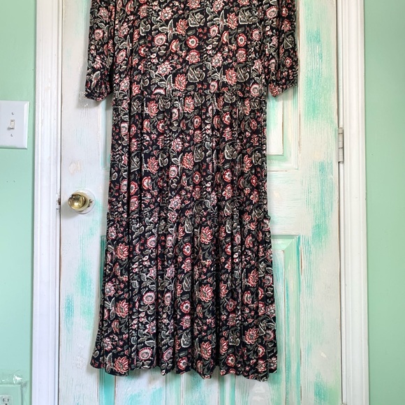 🌵Wonderly Floral Peasant Style Bohemian Maxi Dress Size Large🌵 - Picture 8 of 9